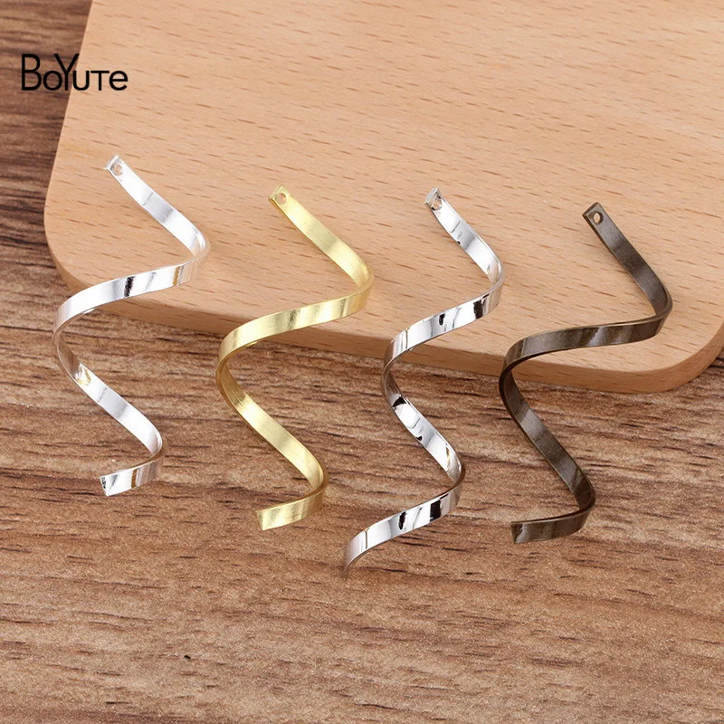 Металлические латунные плоские проволочные закрученные S образные палочки BoYuTe (20