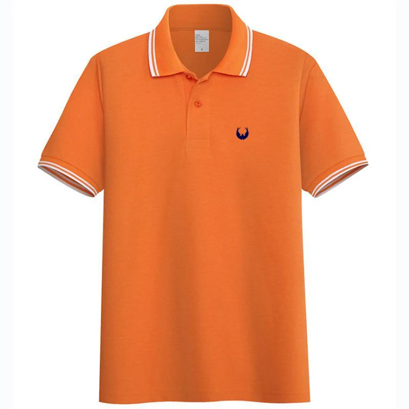 Рубашка-поло мужская с воротником Повседневная модная сорочка короткими