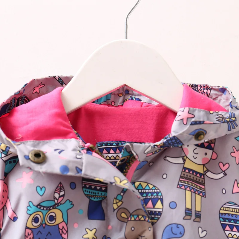 Детская ветровка с принтом граффити куртка для девочек детская пальто осенняя