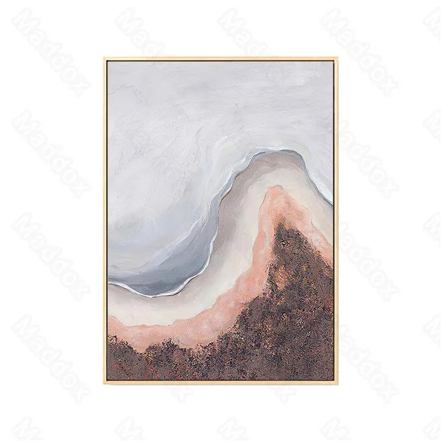 

Living Room Decoration Nordic Style Modern Abstract Beach Impressionist Oil Painting Color Block Entrance Wall Decoration Mural