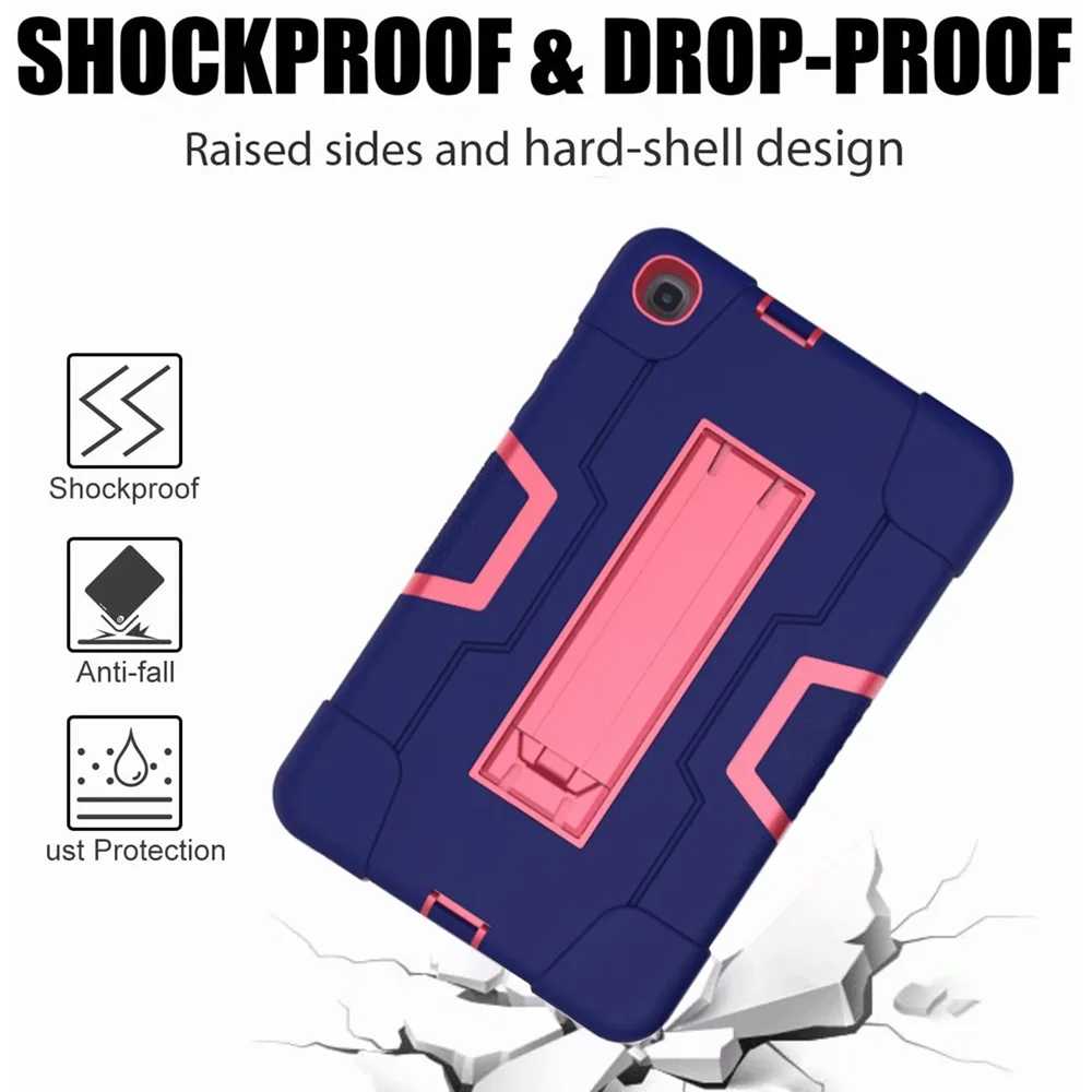 

fit Samsung Galaxy Tab A 8.4 inch 2020 SM-T307 T307U multiple protection heavy armor case with bracket hit color tablet cover