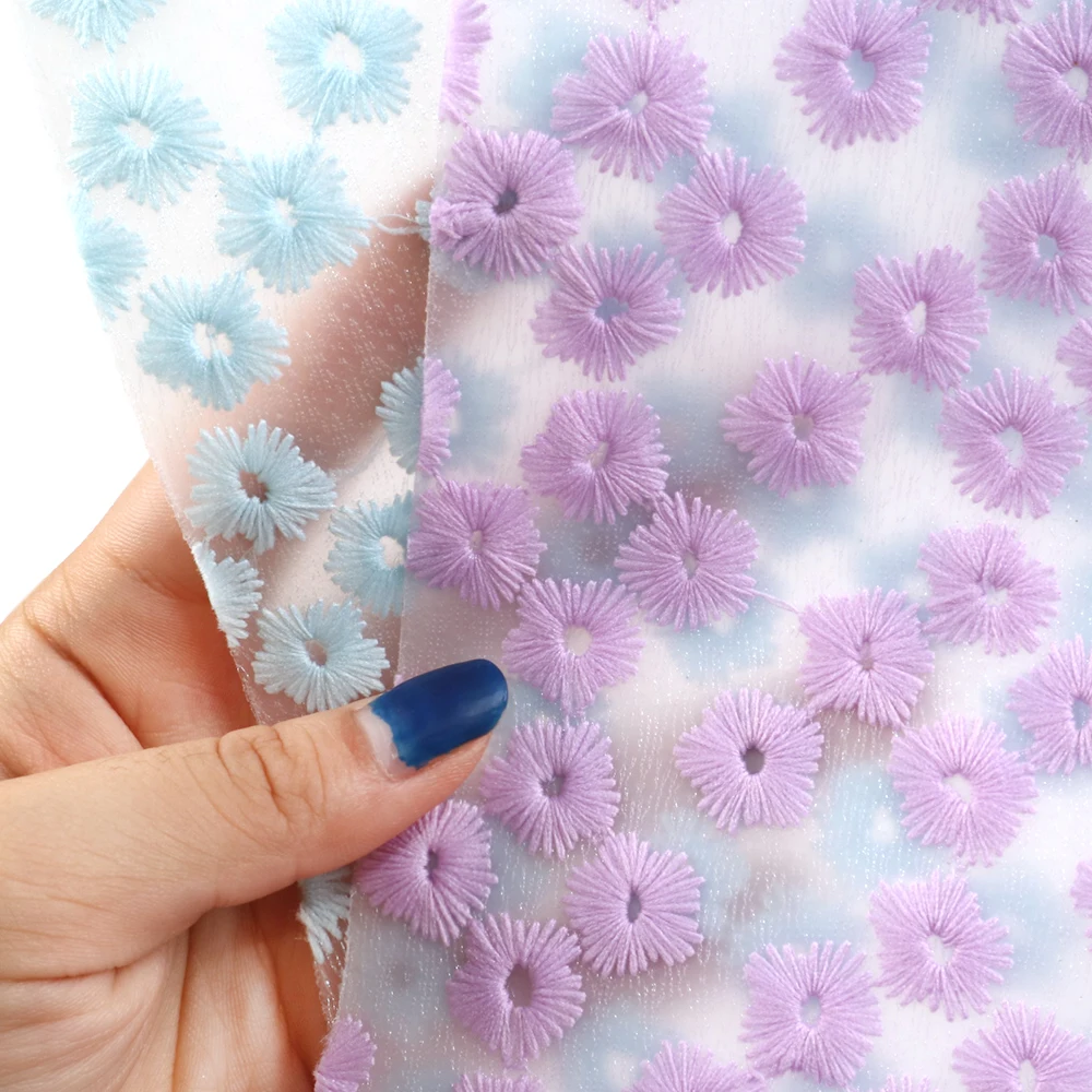 Аксессуары David 20*33 см цветок с вышивкой прозрачная ткань из искусственной кожи