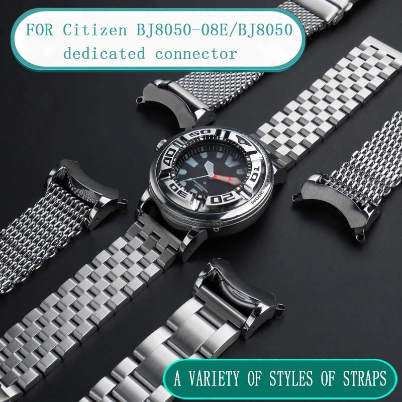 Фото Ремешок для мужских часов Citizen BJ8050-08E/BJ8050, из нержавеющей стали №1