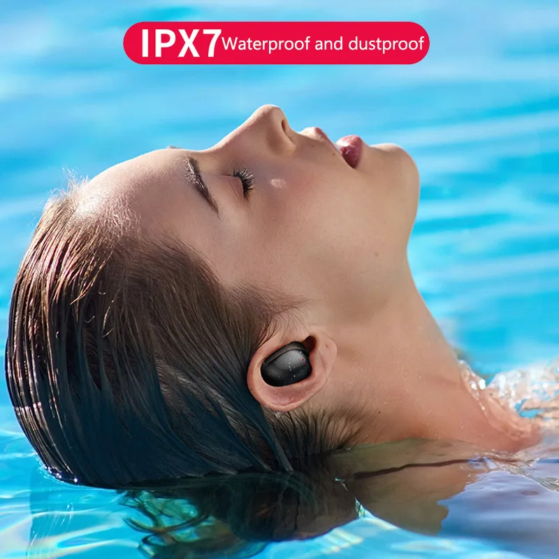 

2200mAh TWS IPX7 Waterproof Bluetooth 5.0 Wireless Earphone HD Headset Music Headset Sport Swimming Smart Touch Control