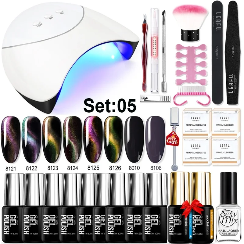 Modelones 23 шт./лот кошачьи глаза Хамелеон УФ гель для ногтей 36 Вт инструменты ламп