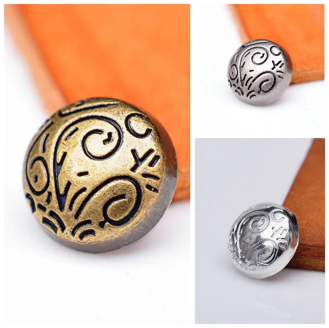 30x11 мм твердые металлические племенные цветочные заклепки сумка для ремня