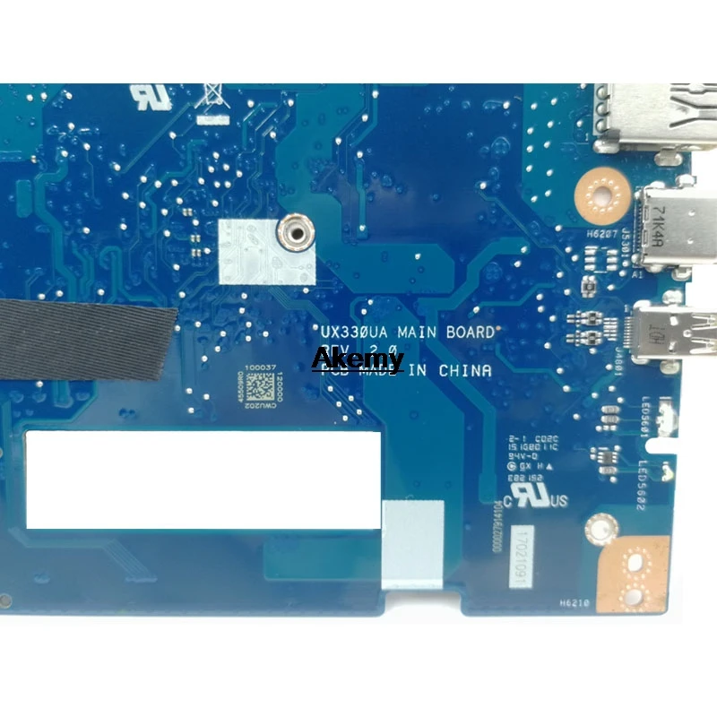 

Akemy UX330UAR Laptop motherboard For ASUS UX330UAR UX330UA UX330U U3000U Mainboard i5-7200U 8G RAM