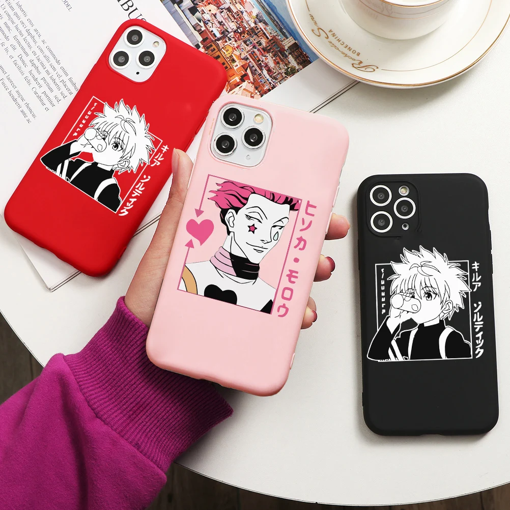 HUNTER x HxH Гон хоть аниме конфеты чехол для телефона iphone 6/iphone 6s Plus 7 / 8 8Plus X K XS XR XSMax 12 11