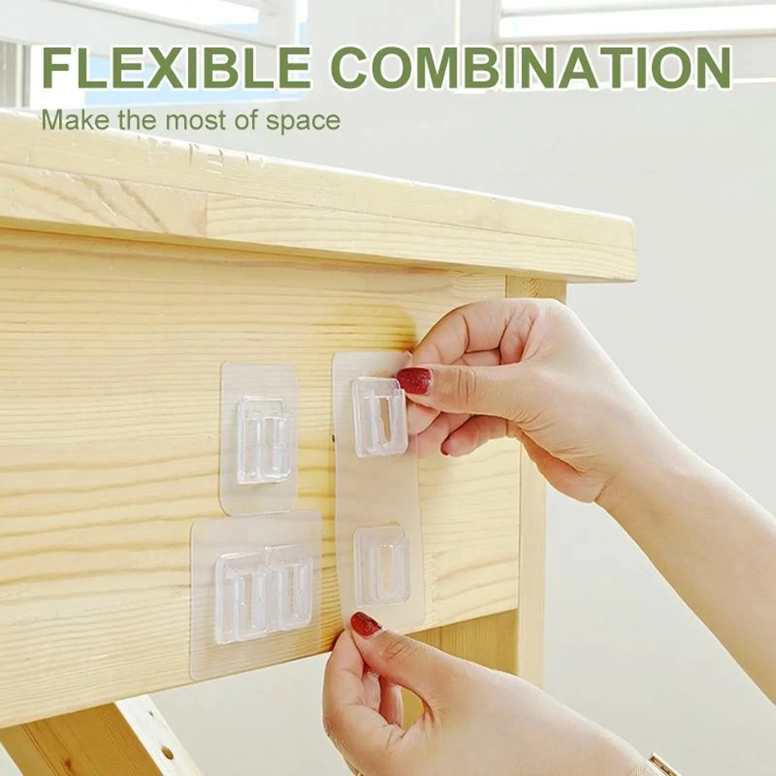 

Universal Double-sided Adhesive Wall Hook Strong Loading-bearing Wall Sucker Hooks for Socket Paper Dispenser Mirror Mural