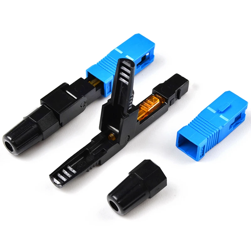 

100Pcs SC UPC Fast Connector Embedded SC UPC Adapter 55mm Cost-Effective Quick embly Connector FTTH