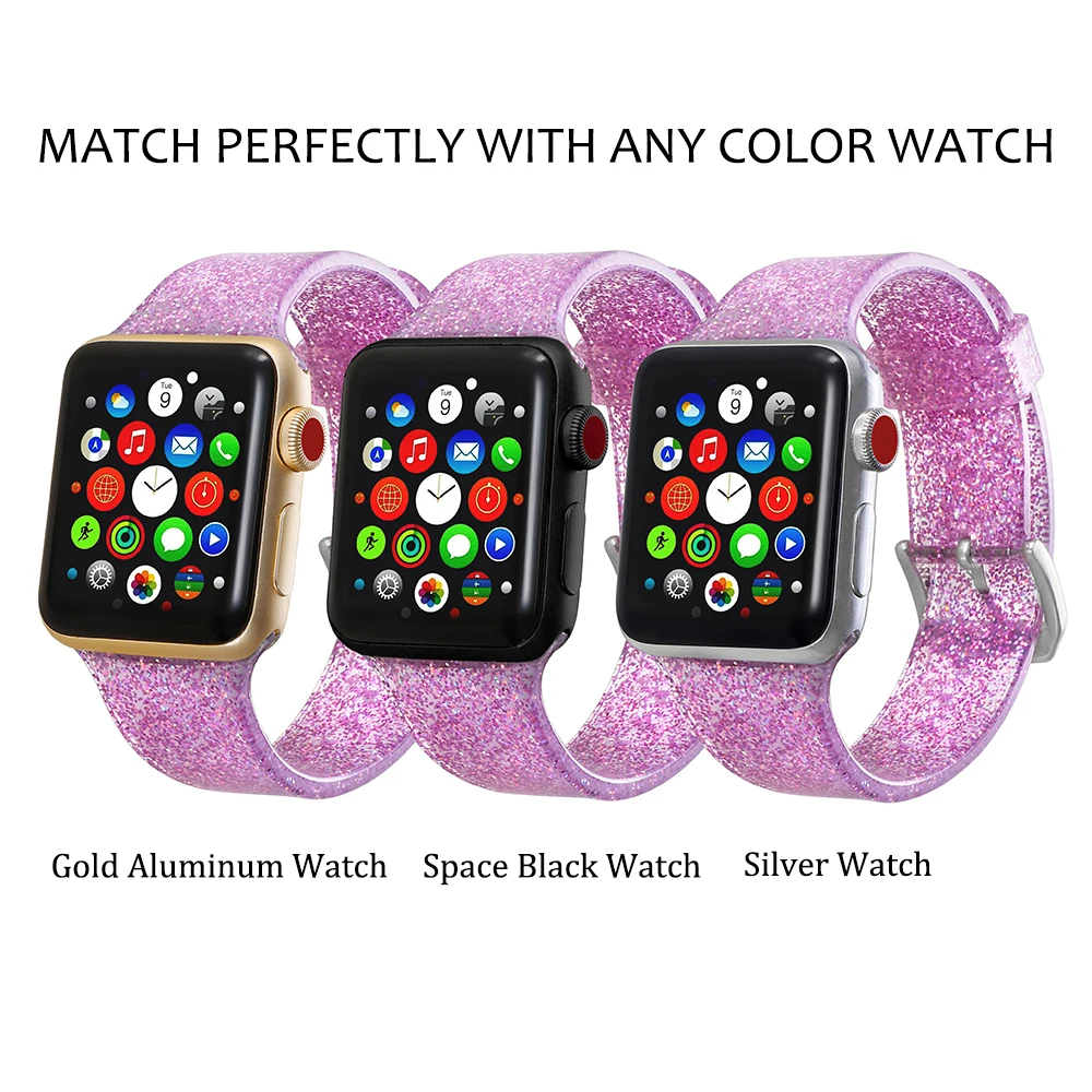 Ремешок силиконовый для Apple Watch Band 4 3 5 iWatch 42 мм 38 44 40 мм|Ремешки часов| |