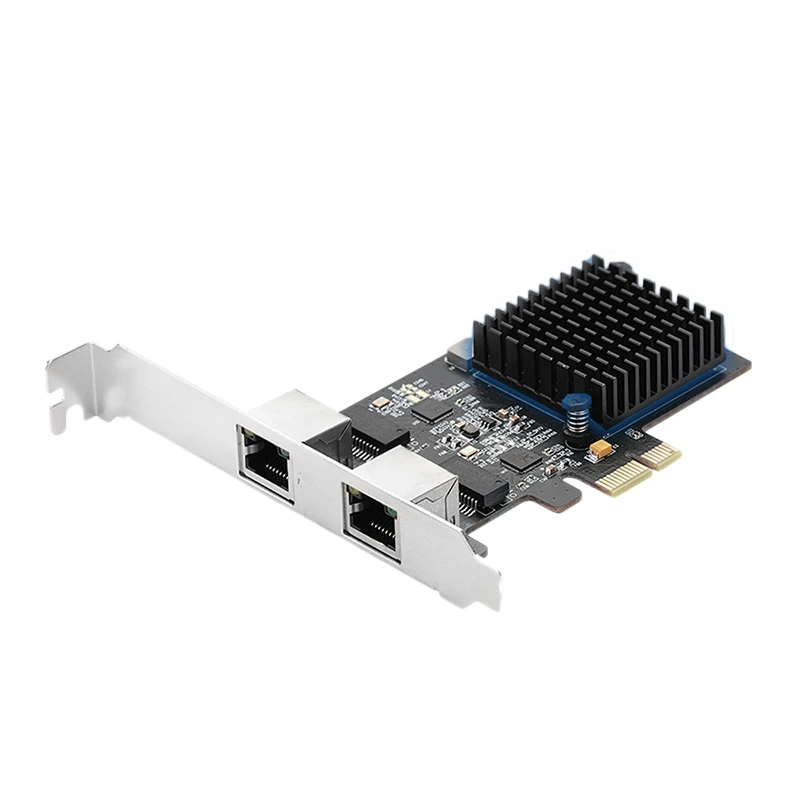 

IO-PCE8125B-2GLAN Ethernet сетевой адаптер, Pcie к двухпортовой гигабитной сетевой карте для промышленного компьютера