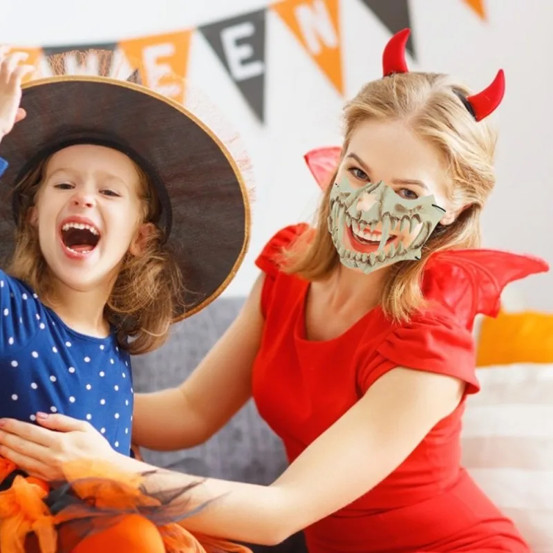 Маска из пенополиуретана для взрослых и детей на Хэллоуин карнавал скелет в