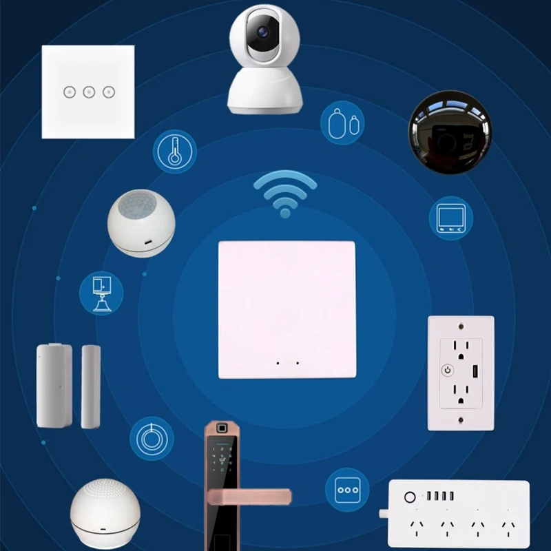 

Tuya Zigbee Bridge Smart Home Gateway Hub Remote Control Via Tuya APP Smart Home Wireless Mini Gateway