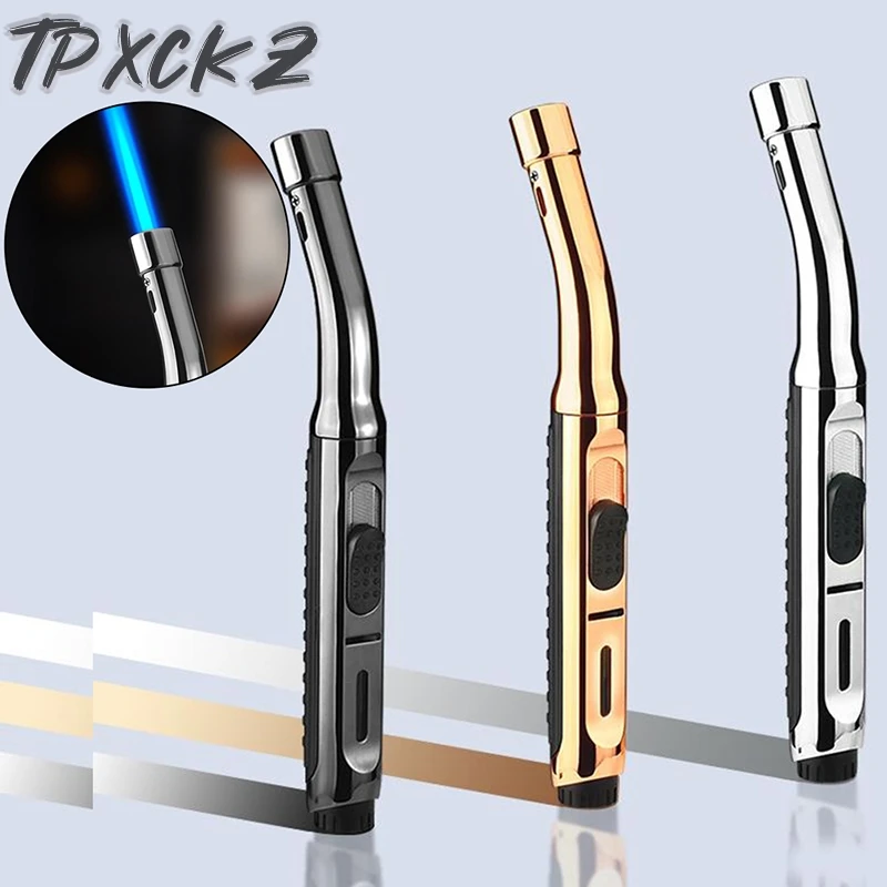 Супер длинные Кухня Пособия по кулинарии фонарь Зажигалка металлических газовых