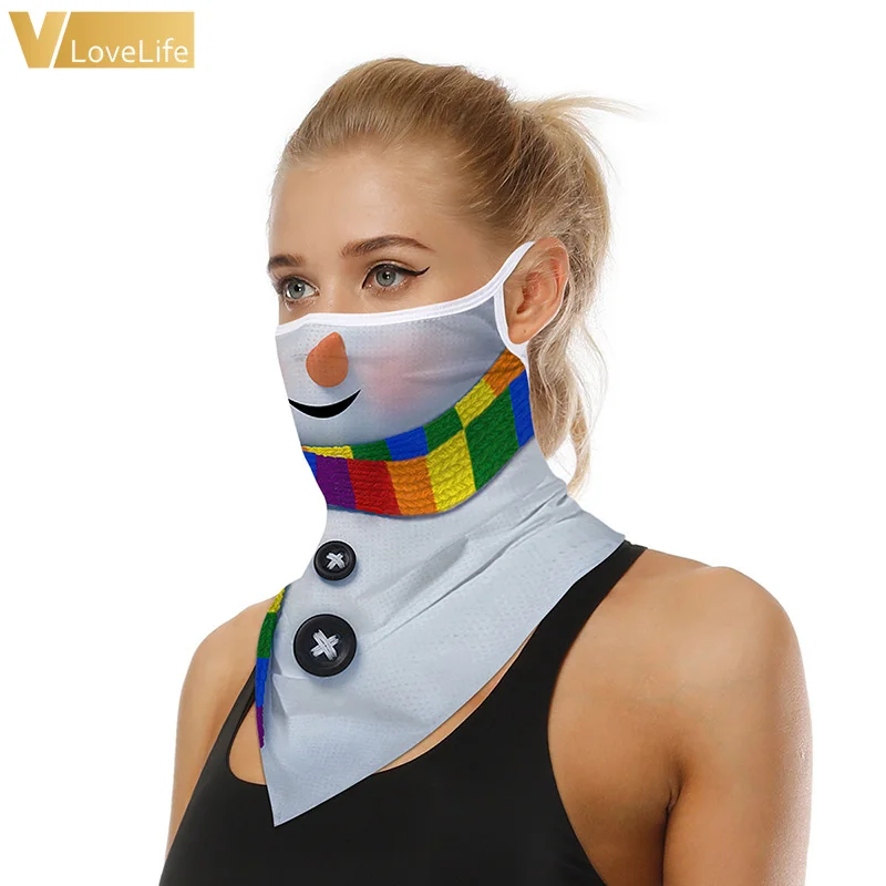 Рождественская маска для лица накидка на шею гетры пыленепроницаемые мужские и