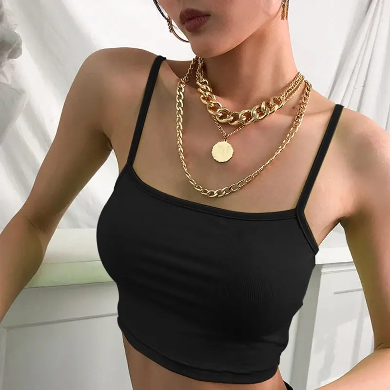 Лидер продаж повседневная одежда неоновые однотонные Короткие топы женские