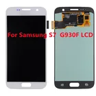 Оригинальный ЖК-дисплей 5,1 дюйма с ожогом и тенью и рамкой для SAMSUNG Galaxy S7 G930 G930F, дисплей с сенсорным экраном и дигитайзером в сборе