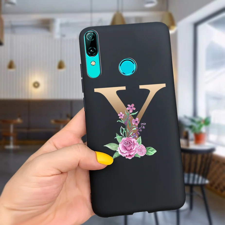 С милыми буквами крышка для Huawei P smart 2019 чехол POT-LX1 силиконовый мягкий полное