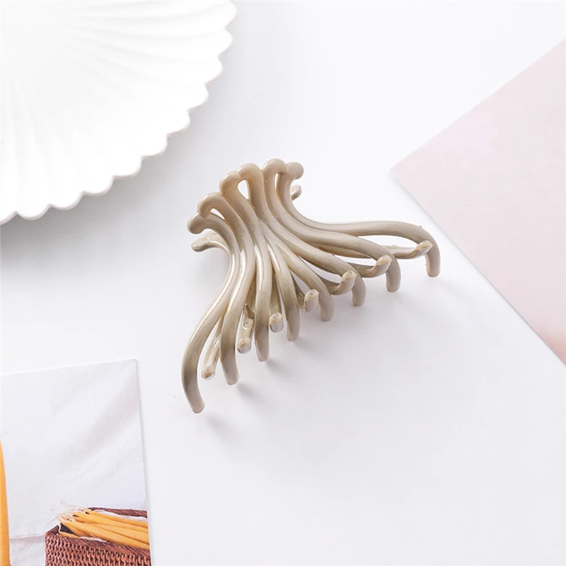 Милые акриловые заколки для душа хвост пони зажим волос коготь женщин аксессуары