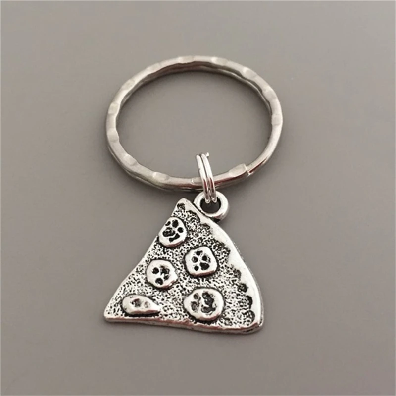 Брелок для ключей брелок пиццы подарок лучшему другу украшения Bff с подвеской еды