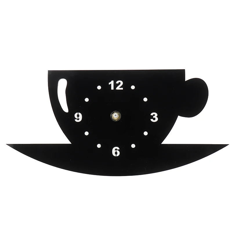 3D DIY настенные часы декоративные для кофе зеркальные наклейки креативные