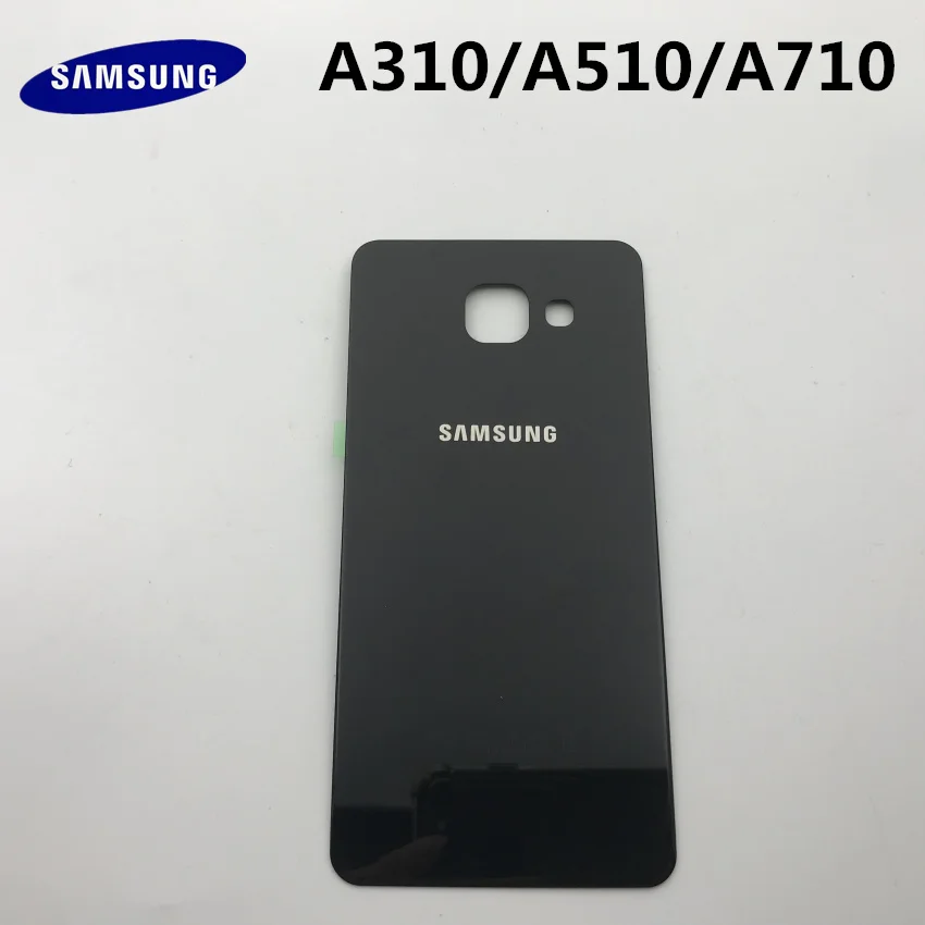 Для samsung Galaxy A3 A310 A5 A510 A7 A710 задняя крышка батарейный чехол 3D стекло задняя крышка корпус крышка задняя дверь чехол Замена