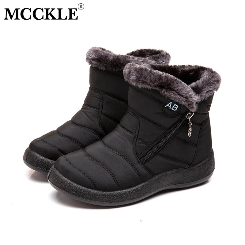 Женские сапоги MCCKLE сверхлегкая Зимняя обувь женские ботильоны