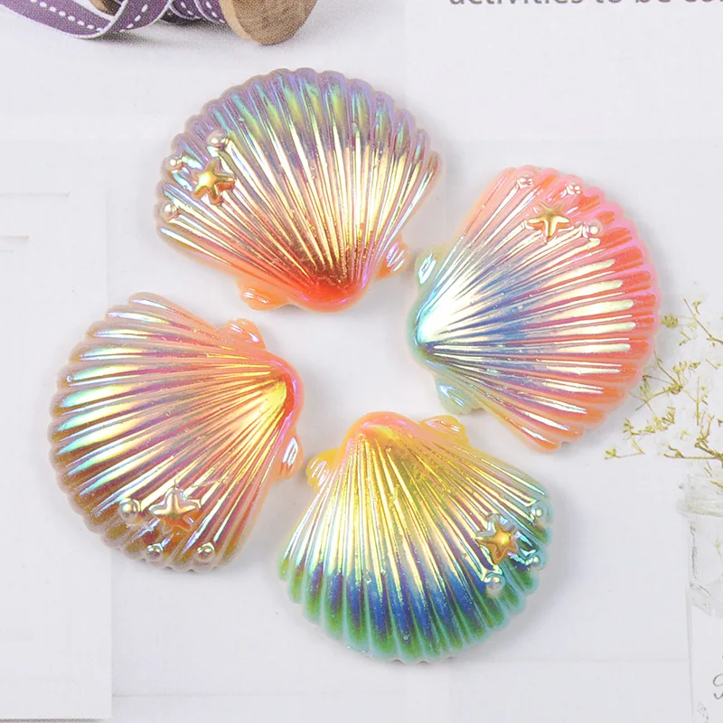 Simulation Gradient Illusion Shell Lizun Slime Accessories Super Light Clay Charms DIY Cream Gel Craft Decoration Materials | Игрушки и