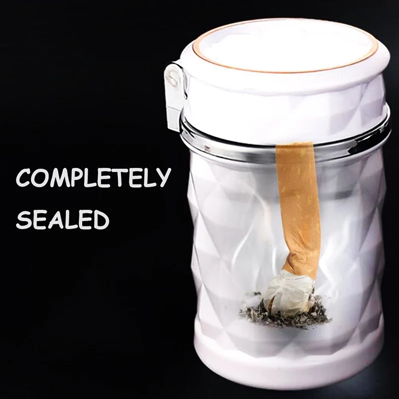 Пепельница Портативный светодиодный светильник автомобильная пепельница