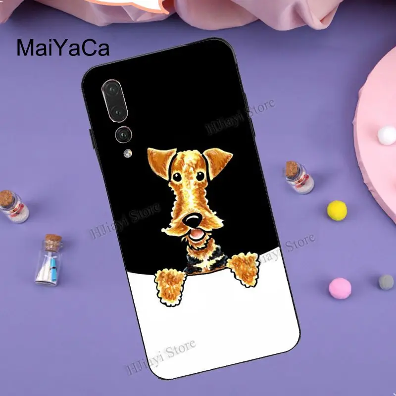 MaiYaCa Airedale Terrier Dog чехол для Huawei P40 P30 Pro P10 P20 Lite P Smart Z 2019 Mate 10 20 30 Pro|Бамперы| |