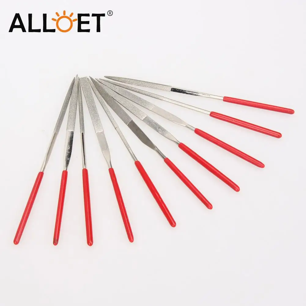 

10pcs 140mm Diamond Mini Needle File Set DIY Wood Rasp File Needle Jewelry Polishing Carving Handy Tools for Ceramic Crafts