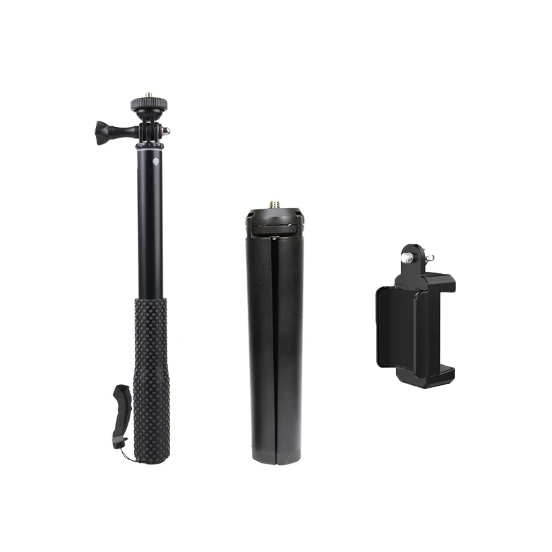 

3in1 Metal tripod Selfie Stick Monopod mount pocket camera gimbal + Adapter clip For FIMI PALM camera Accessories