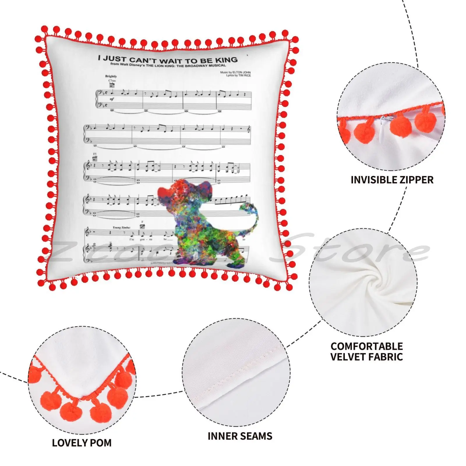 Наволочка Король Лев Я не могу дождаться чтобы быть Кинг персонализированная