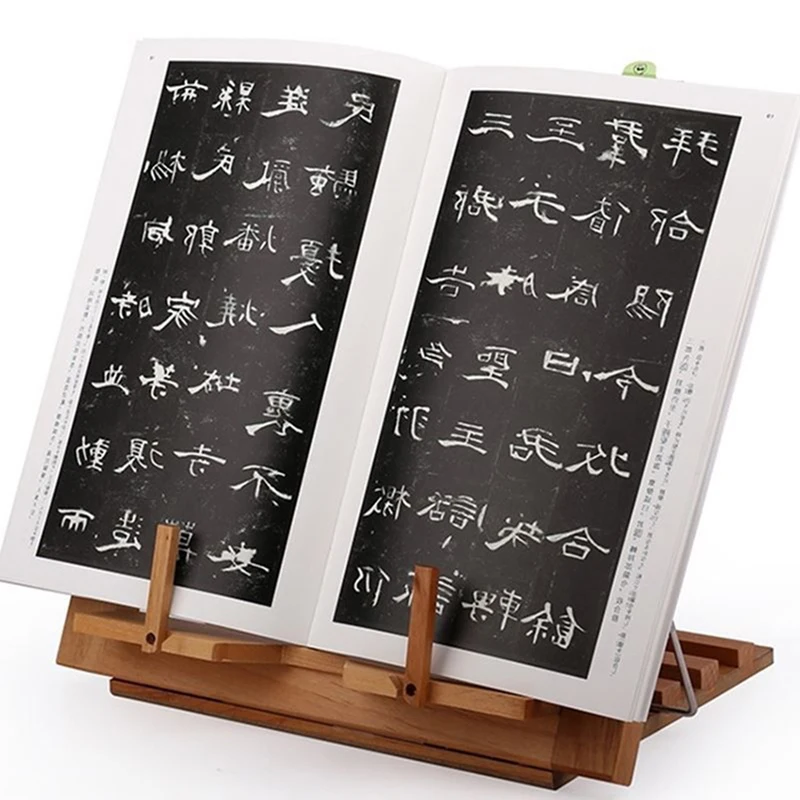 Складная деревянная полка для рецептов регулируемая книжная подставка чтения