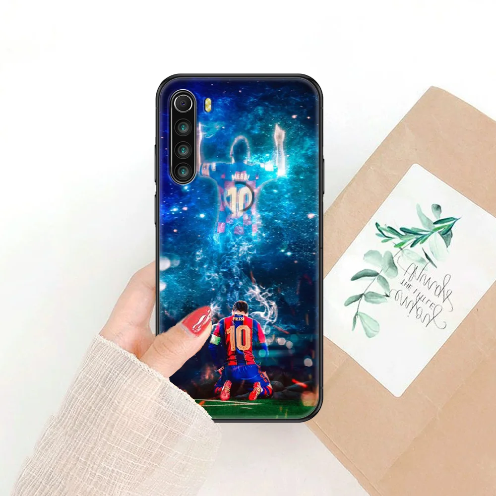

Football Lionel Mess Phone case For Xiaomi Redmi Note 7 7A 8 8T 9 9A 9S 10 K30 Pro Ultra black tpu bumper painting shell luxury