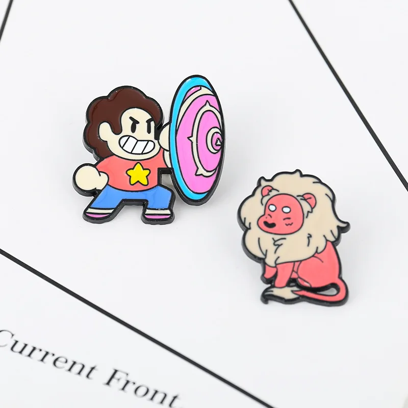 Стивен Вселенная щит значок брошь на рюкзак декоративная игла | Дом и сад