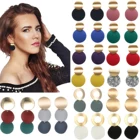 Серьги-подвески из металла женские, модные элегантные висячие украшения черного, белого и золотого цвета, круглых и геометрических форм в стиле панк, ювелирные изделия