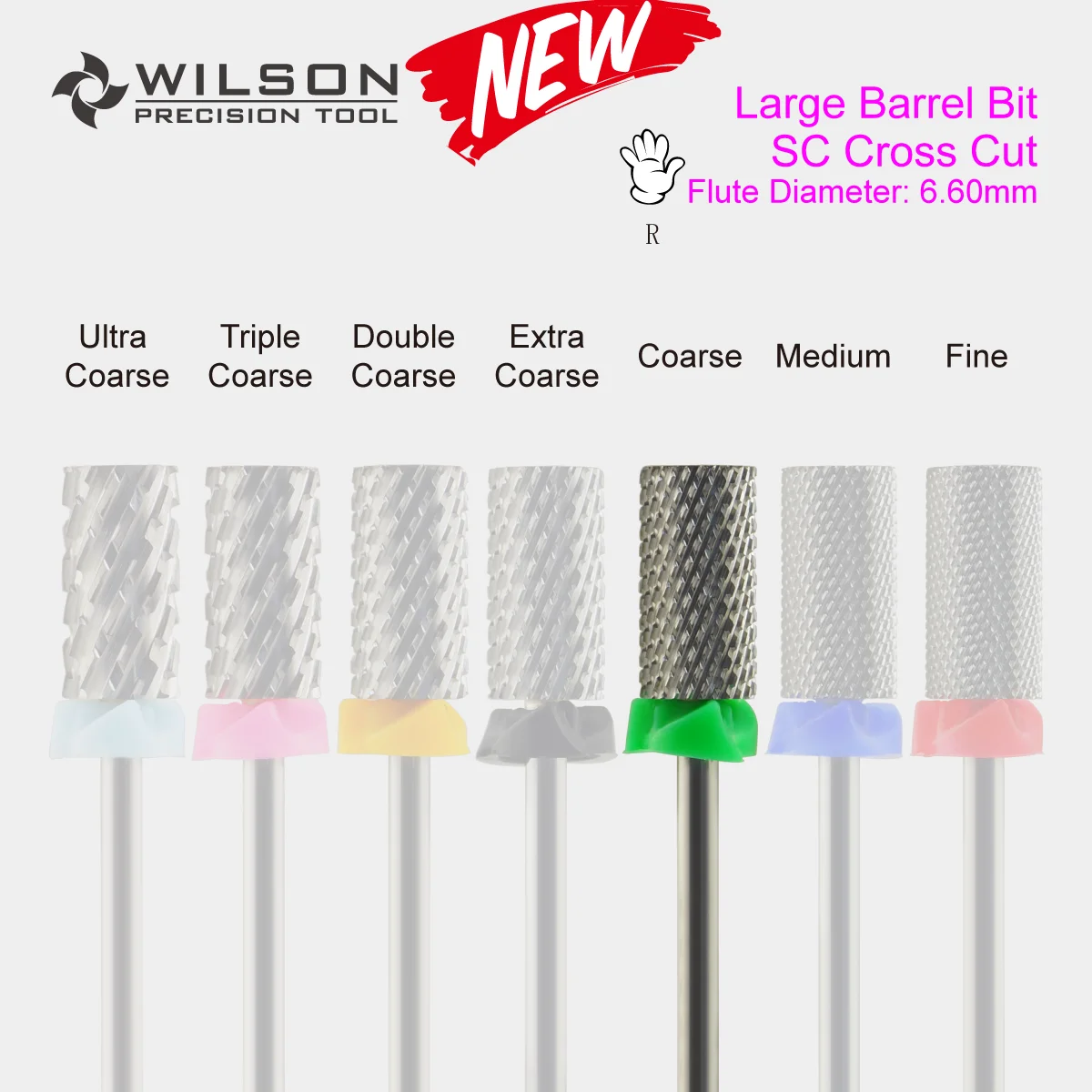 

Large Barrel Bit[SC Cross Cut]- Carbide Nail Bits WILSON Carbide Nail Drill Bit