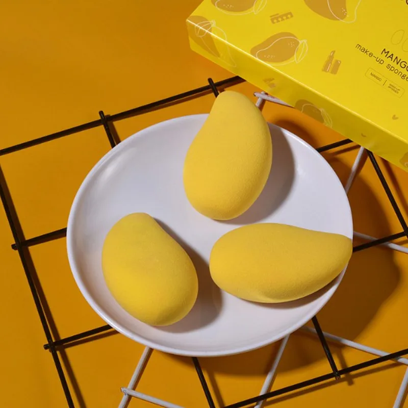 Новинка косметическая пудра в форме манго мягкая губка для макияжа красоты лица