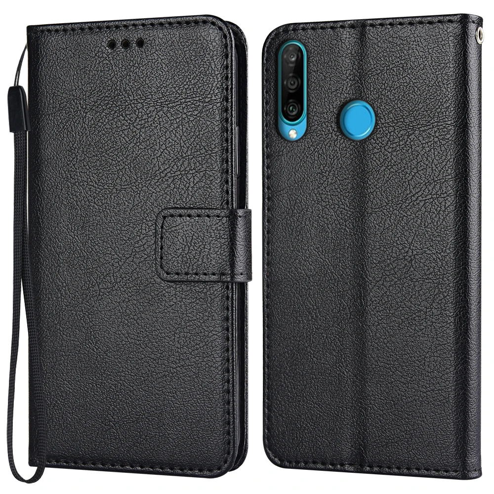 Чехол-портмоне с откидной крышкой Магнитный кожаный чехол для Huawei P30 Lite MAR-LX1M AL00 MAR-LX2 L21A Coque класса люкс-портмоне для телефона с отделениями для карт