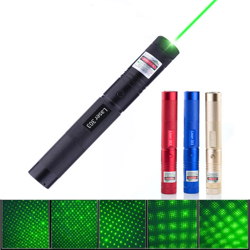 

Powerful Green Laser pointer 1000m 532nm Green Laser Sight Adjustable Focus Lazer torch with Laser 303+Charger+18650 Battery