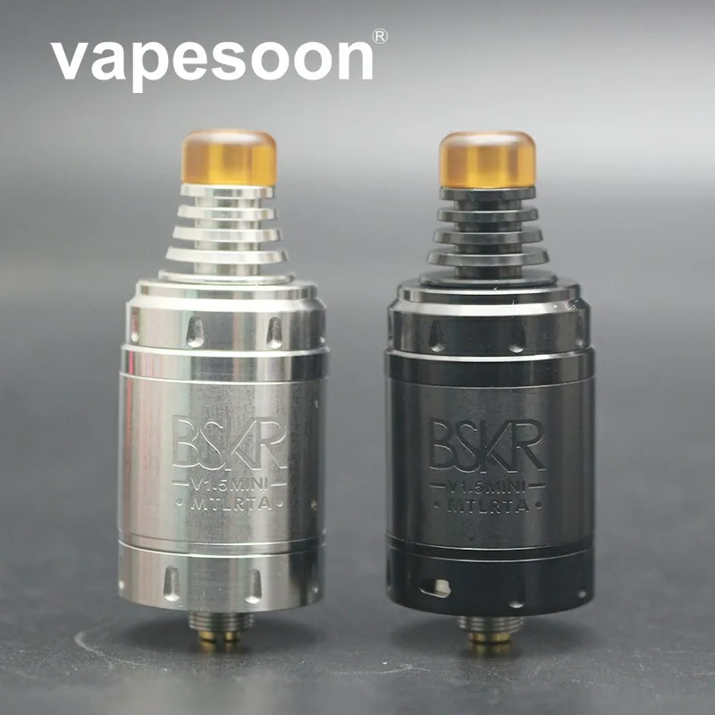 Высокое качество Berserker мини MTL RTA V1.5 бак 22 мм 2 мл до 5 емкость BSKR атомайзер Быстрая