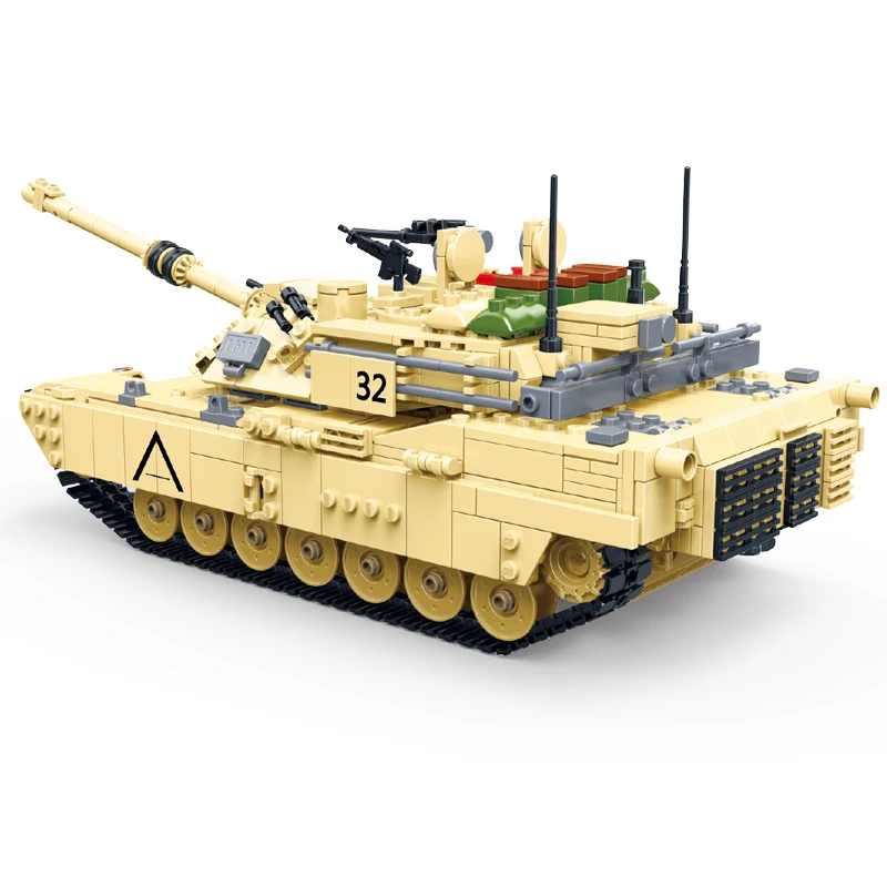 KAZI, большой Танк Panzer IV, 1193 шт., строительные блоки, военная армия, конструктор, наборы, Обучающие сборочные игрушки для детей, подарки