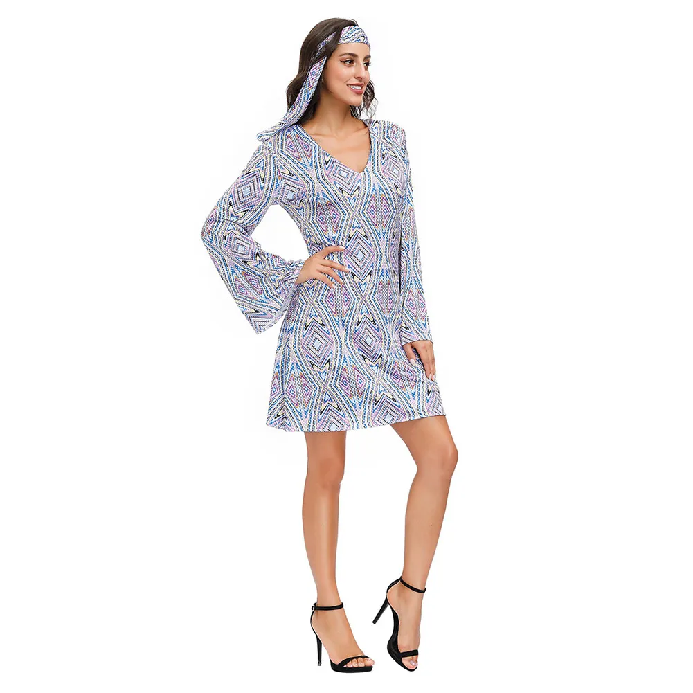 Ретро-платье для Хэллоуина в стиле ретро 60-х и годов женское винтажное