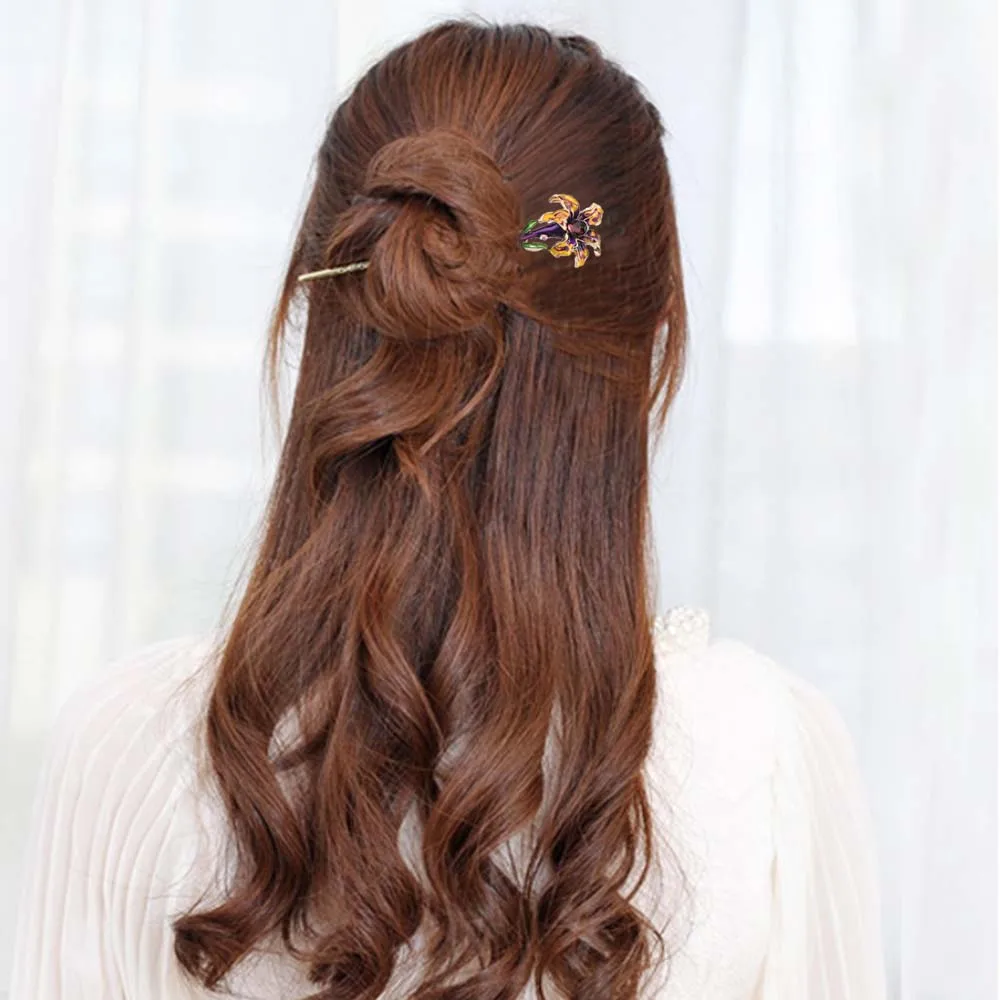 Деревянная резная шпилька для волос ручной работы палочка женская заколка в