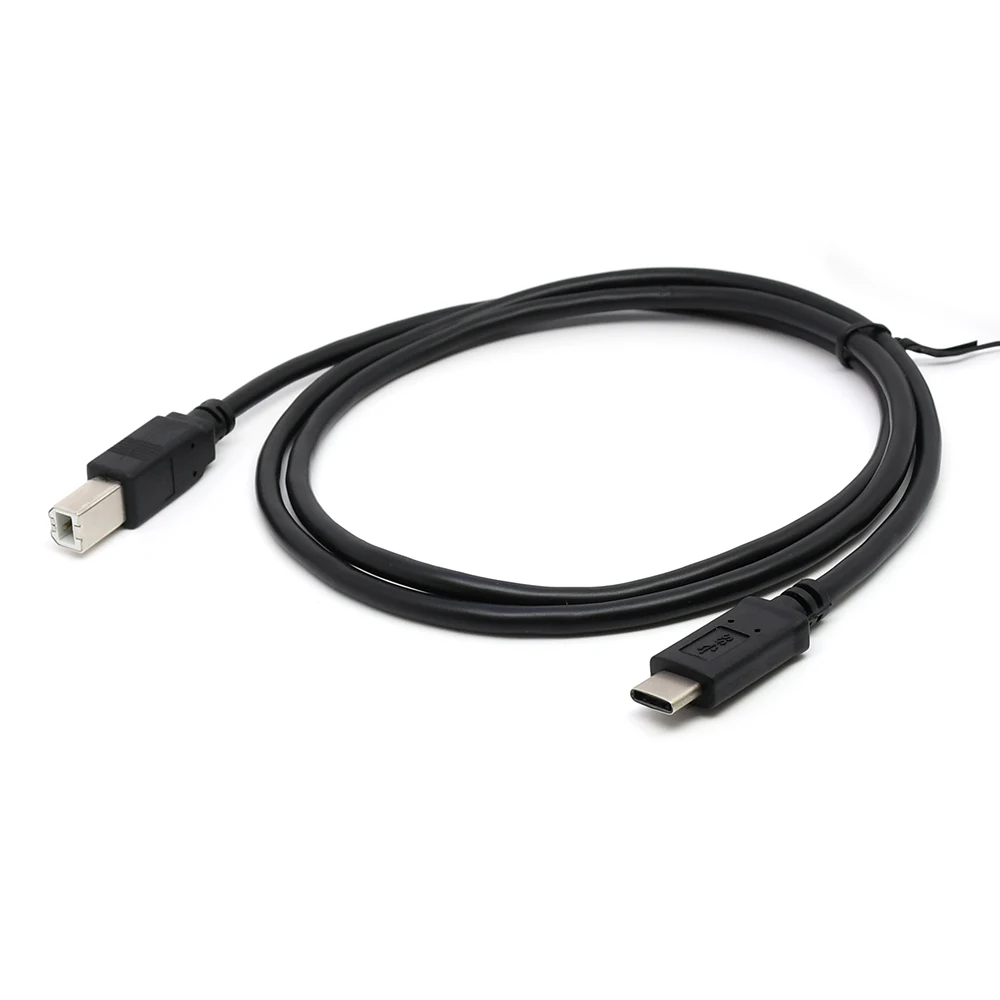 1 м USB 3 Type C папа к 2 0 B Мужской принтер кабель для передачи данных сотового телефона