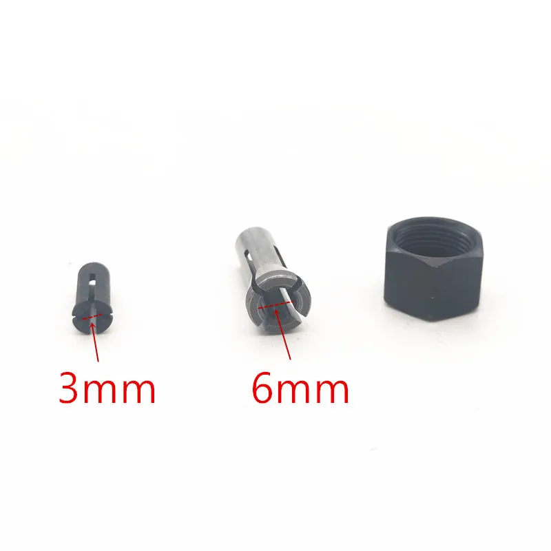 

Iron Chuck Cap replace for Makita GD0600 906 763620-8 3mm 6mm 763627-4 GD0603 GD0601 collet nut Power Tool Accessories Electric