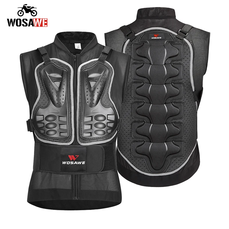 WOSAWE мотоциклетная бронированная Задняя поддержка нагрудная куртка для горного