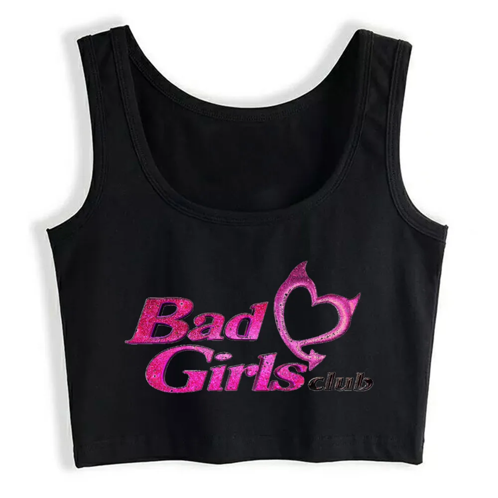 

Crop Top Female Bad Girls Club Bgc Humor White Print Tops Women